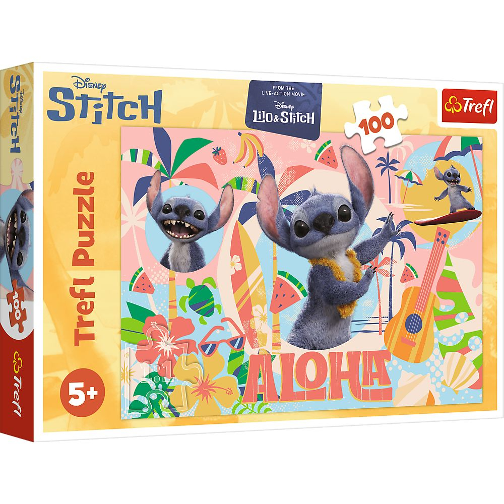 PUZZLE TREFL 100 DISNEY STITCH SI PRIETENII IN ACTIUNE [1]