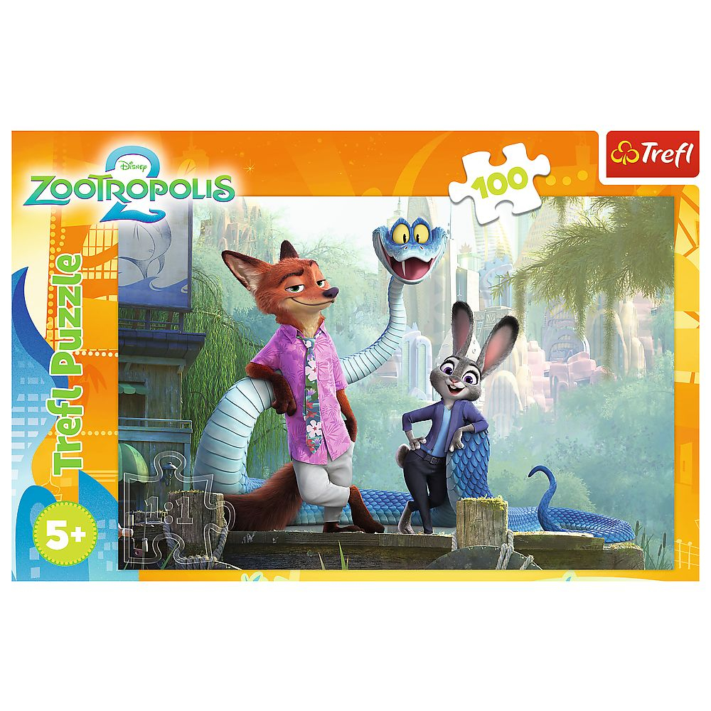 PUZZLE TREFL 100 DISNEY ZOOTROPOLIS SECRETELE ZOOTOPIA [3]