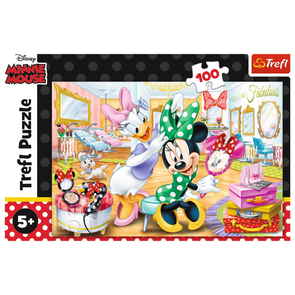 PUZZLE TREFL 100 MINNIE LA SALONUL DE INFRUMUSETARE [3]