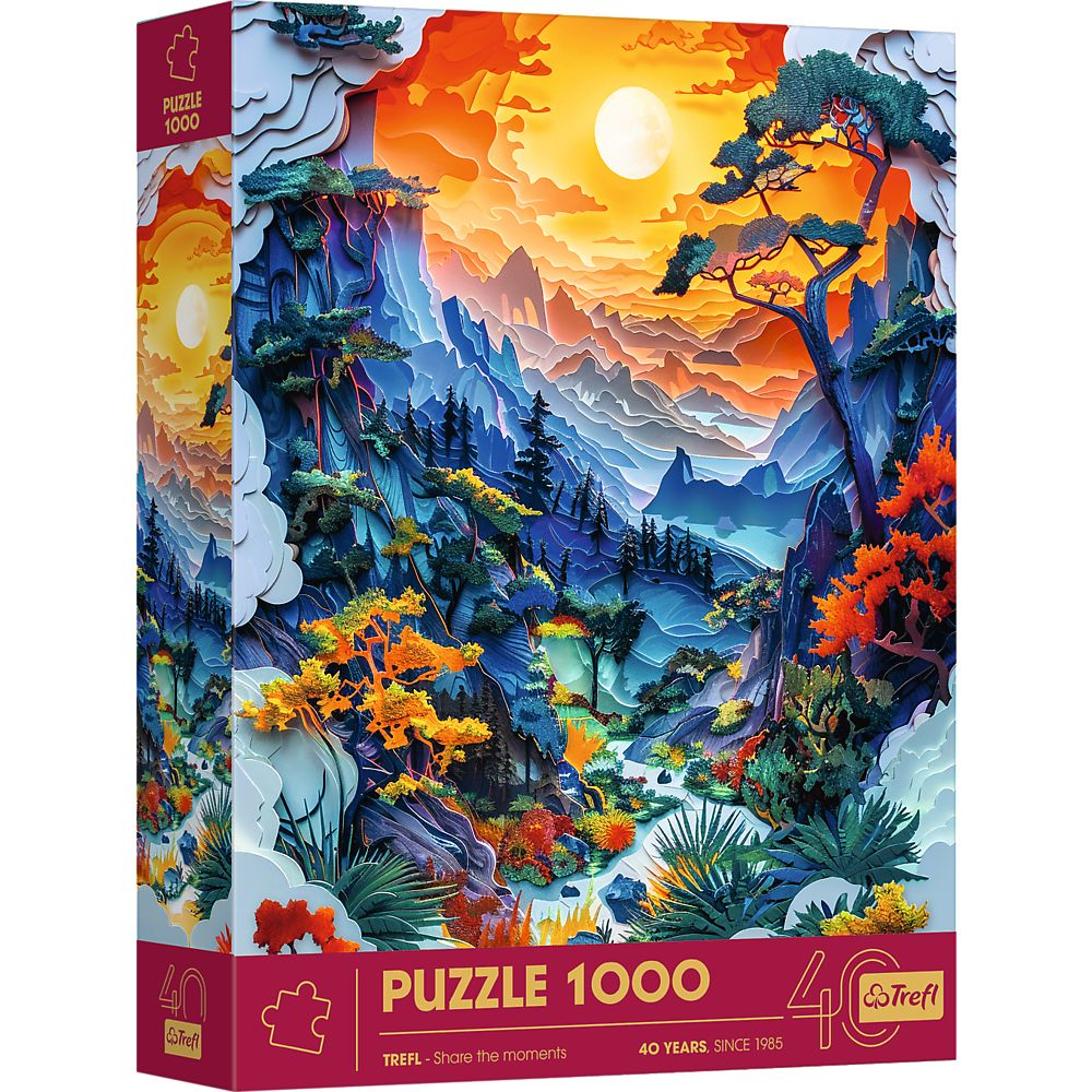 PUZZLE TREFL 1000 EDITIA ANIVERSARA 40 DE ANI 3D DOLINA [1]