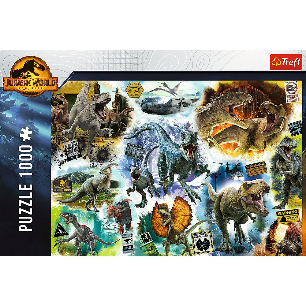 PUZZLE TREFL 1000 JURASSIC WORLD PE URMELE DINOZAURILOR [3]