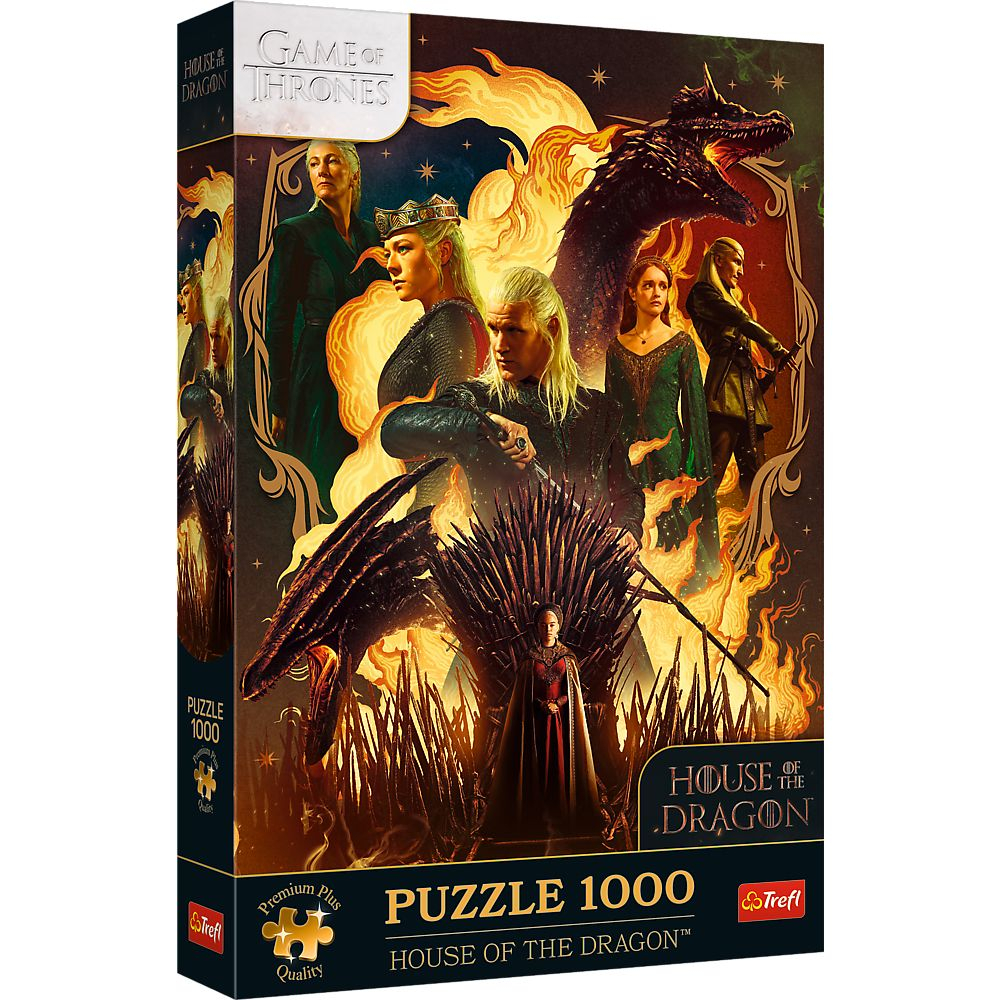 PUZZLE TREFL 1000 PREMIUM PLUS GAME OF THRONES CASA DRAGONULUI [1]