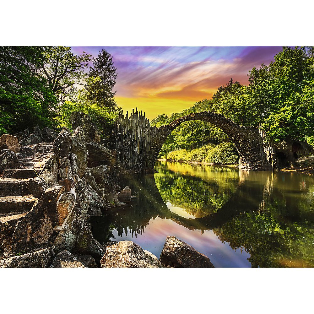 PUZZLE TREFL 1000 PREMIUM PLUS PHOTO ODYSSEY PODUL RAKOTZ DIN KROMLAU GERMANIA [2]