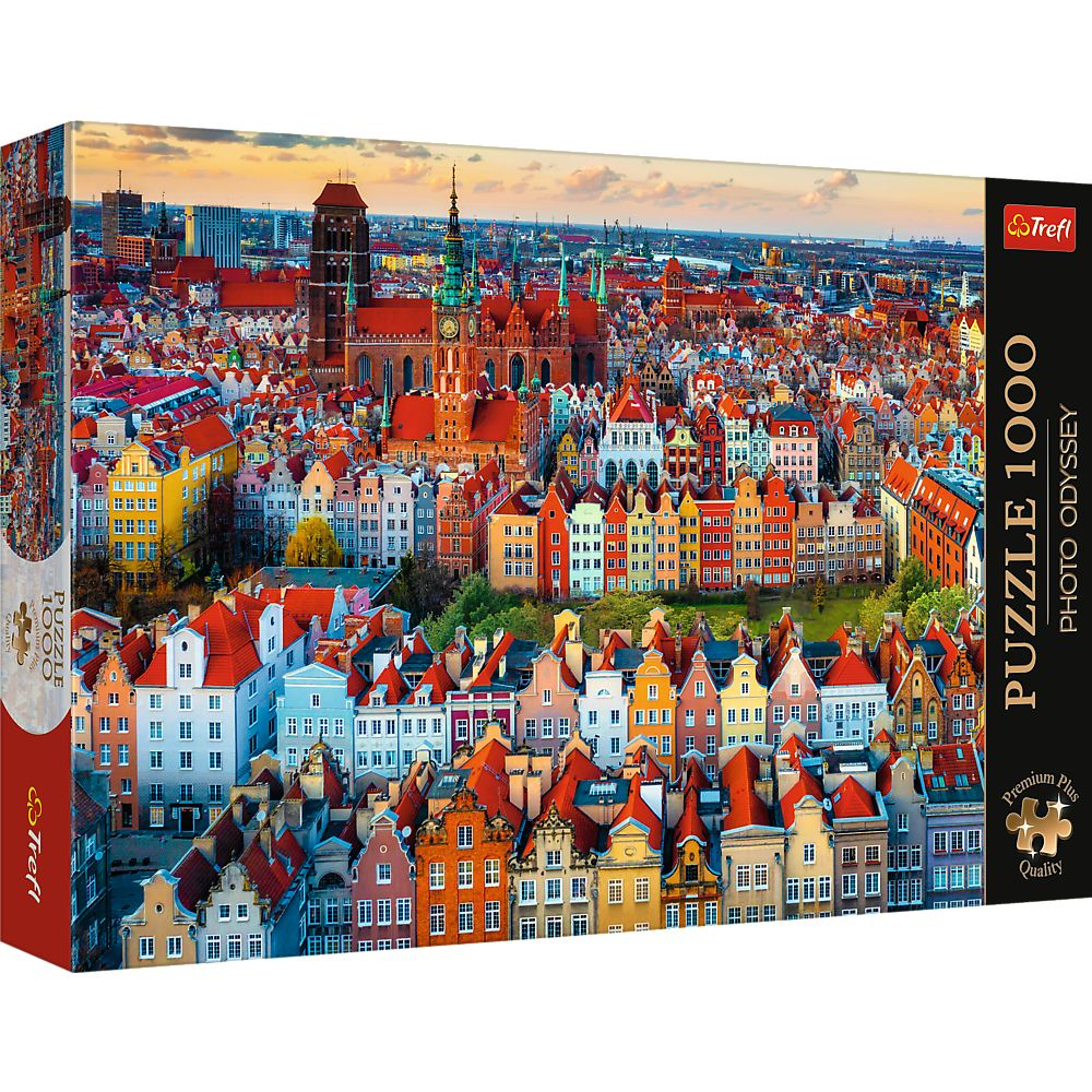 PUZZLE TREFL 1000 PREMIUM PLUS PHOTO ODYSSEY VEDERE A ORASULUI GDANSK POLONIA [1]