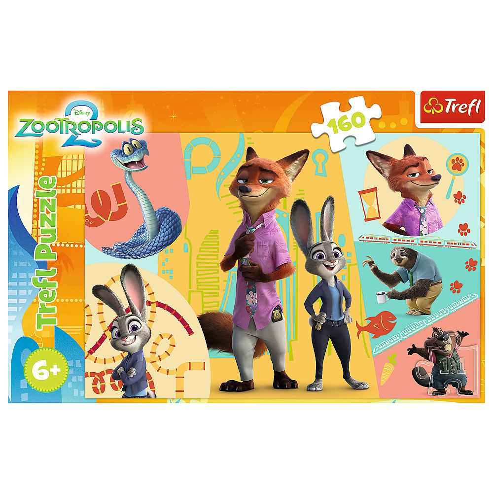 PUZZLE TREFL 160 DISNEY ZOOTROPOLIS IMPREUNA IN ZOOTOPIA [3]