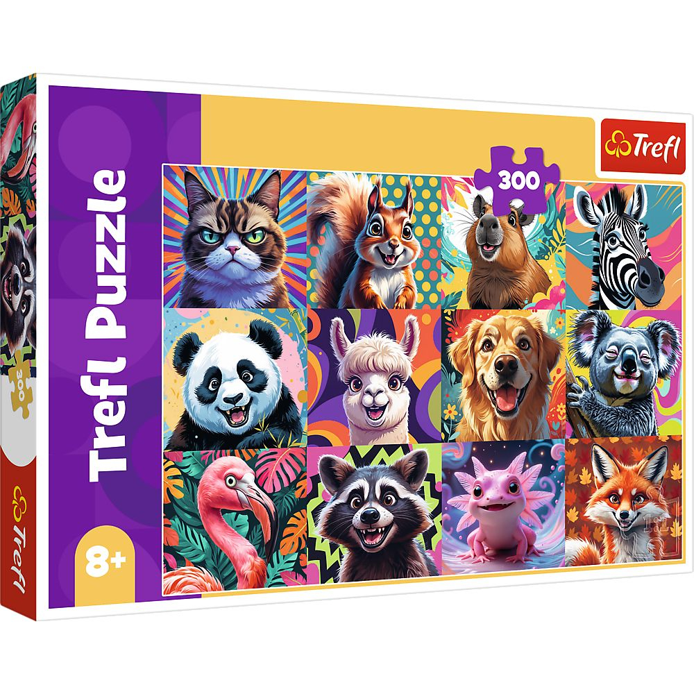 PUZZLE TREFL 300 PORTRETE AMUZANTE DE ANIMALE [1]