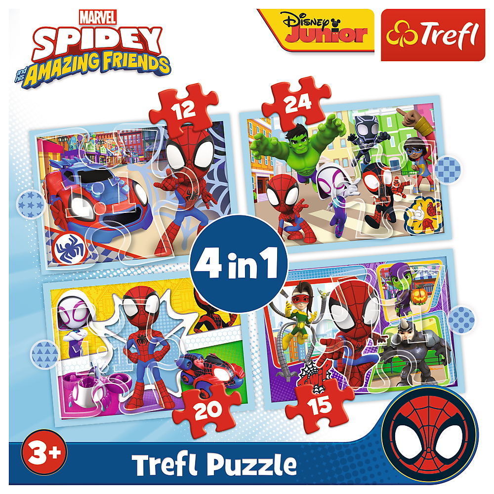 PUZZLE TREFL 4IN1 SPIDAY ECHIPA SPIDAY [6]