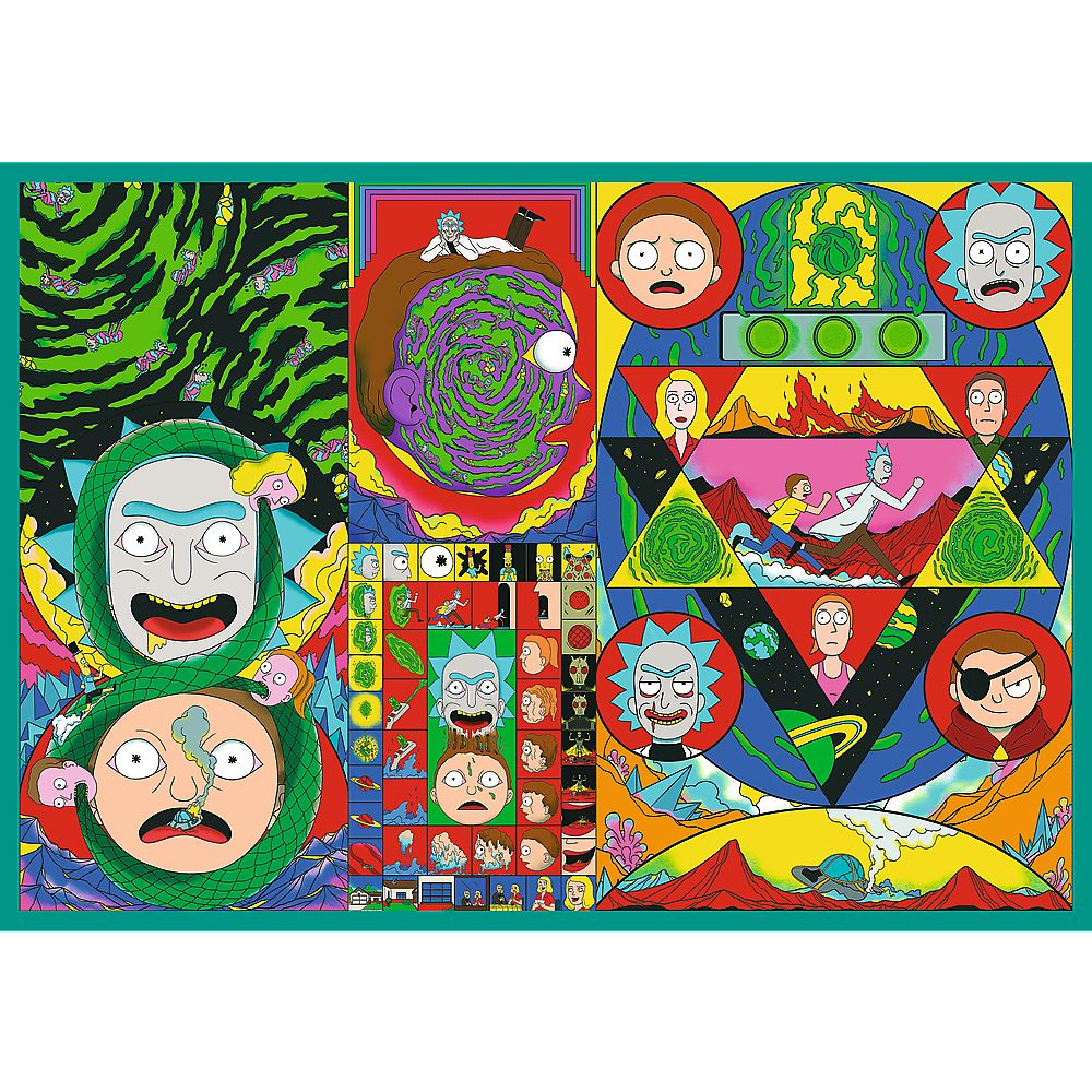 PUZZLE TREFL 4X250 LUMEA INTORTOCHEATA A LUI RICK SI MORTY [5]
