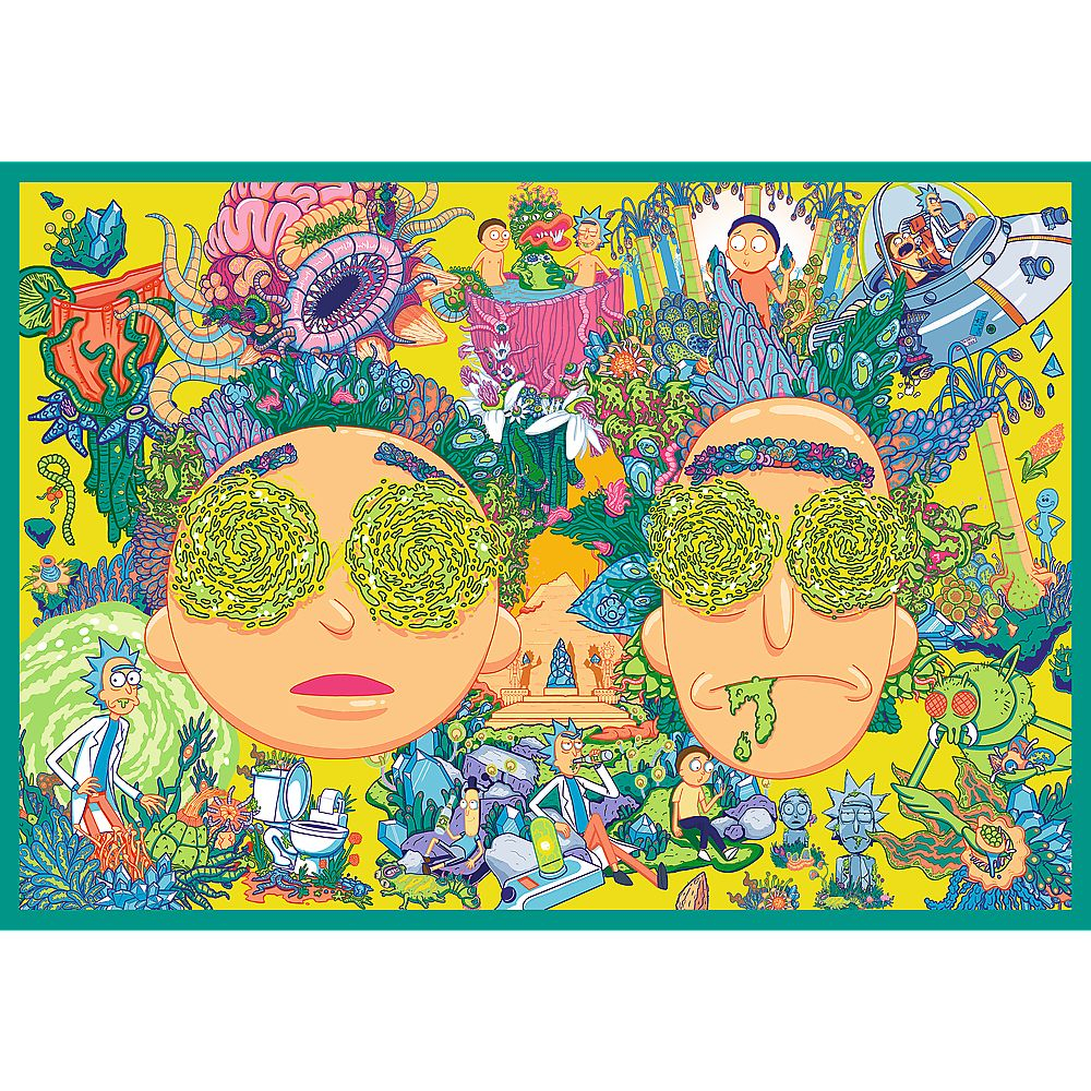 PUZZLE TREFL 4X250 LUMEA INTORTOCHEATA A LUI RICK SI MORTY [2]
