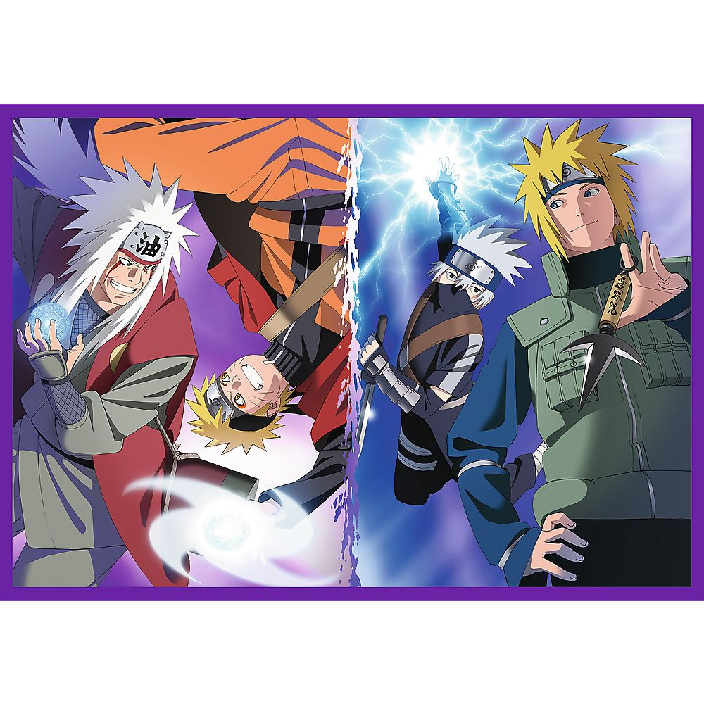 PUZZLE TREFL 4X250 NARUTO SHIPPUDEN AVENTURILE LUI NARUTO UZUMAKI [3]