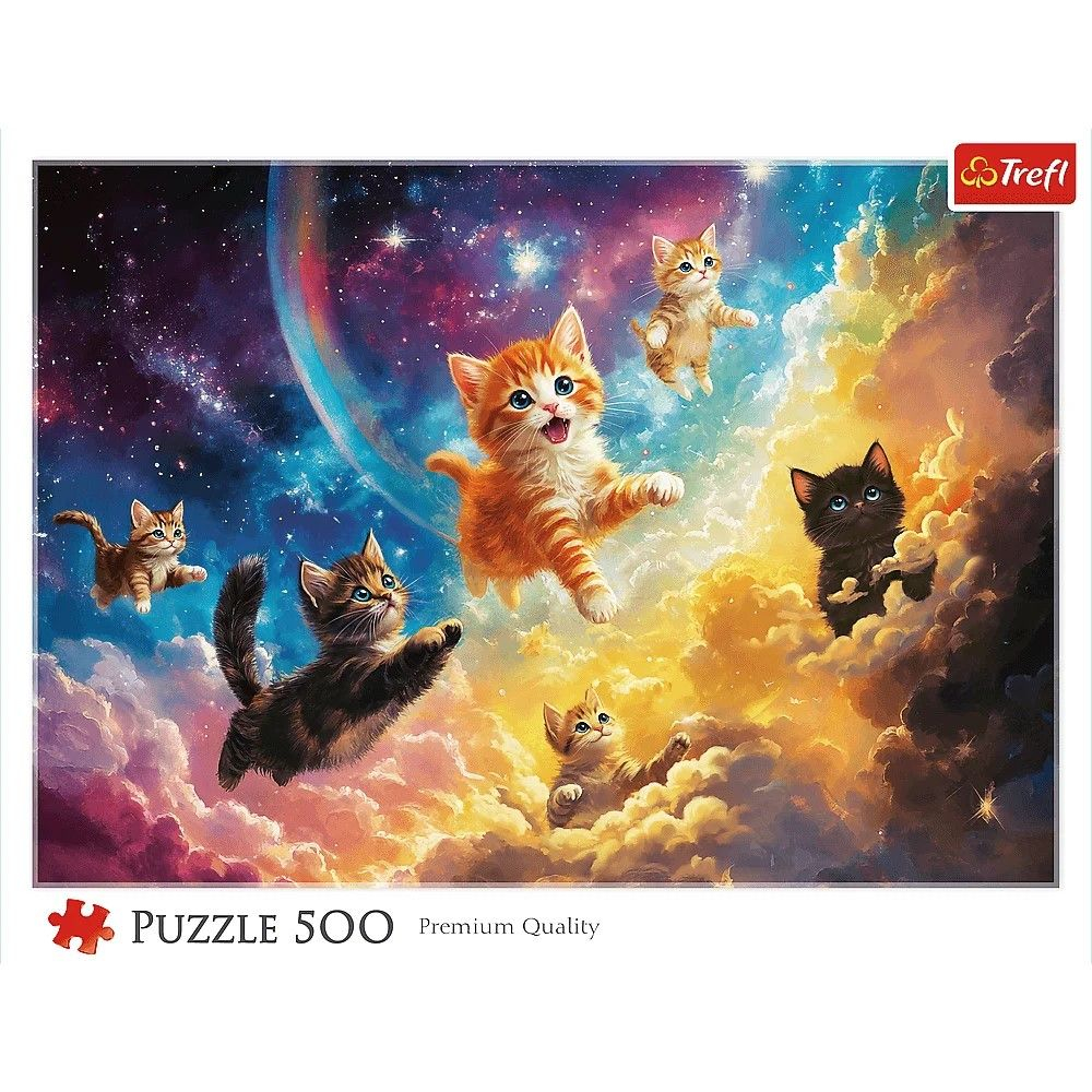 PUZZLE TREFL 500 PISICUTE SPATIALE [3]