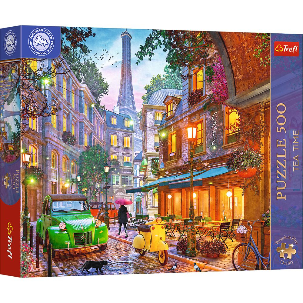 PUZZLE TREFL 500 PREMIUM PLUS TEA TIME CAMPIONATUL EUROPEAN CAFENEA DIN PARIS [1]