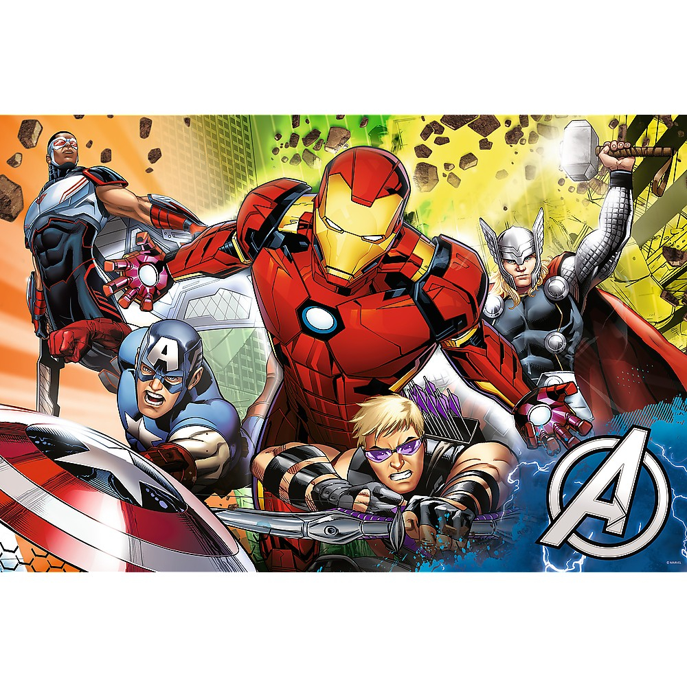 PUZZLE TREFL PRIMO  24 SUPER MAXI DISNEY  MARVEL RAZBUNATORII PUTERNICI [2]