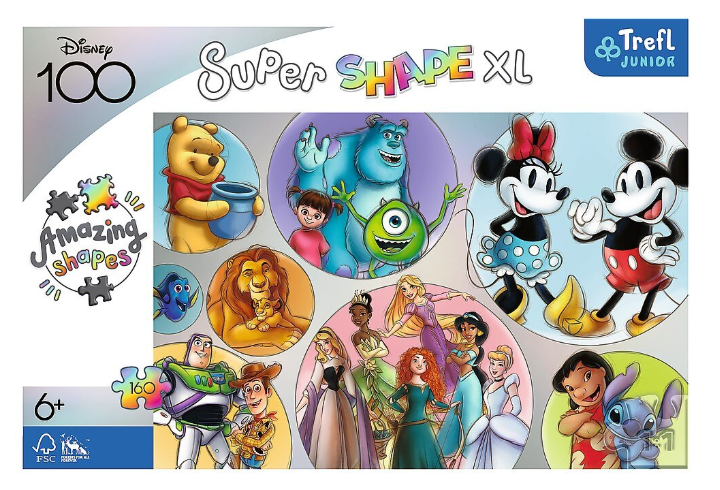 Puzzle Trefl Primo Super Shape XL Lumea Disney 160 piese [3]