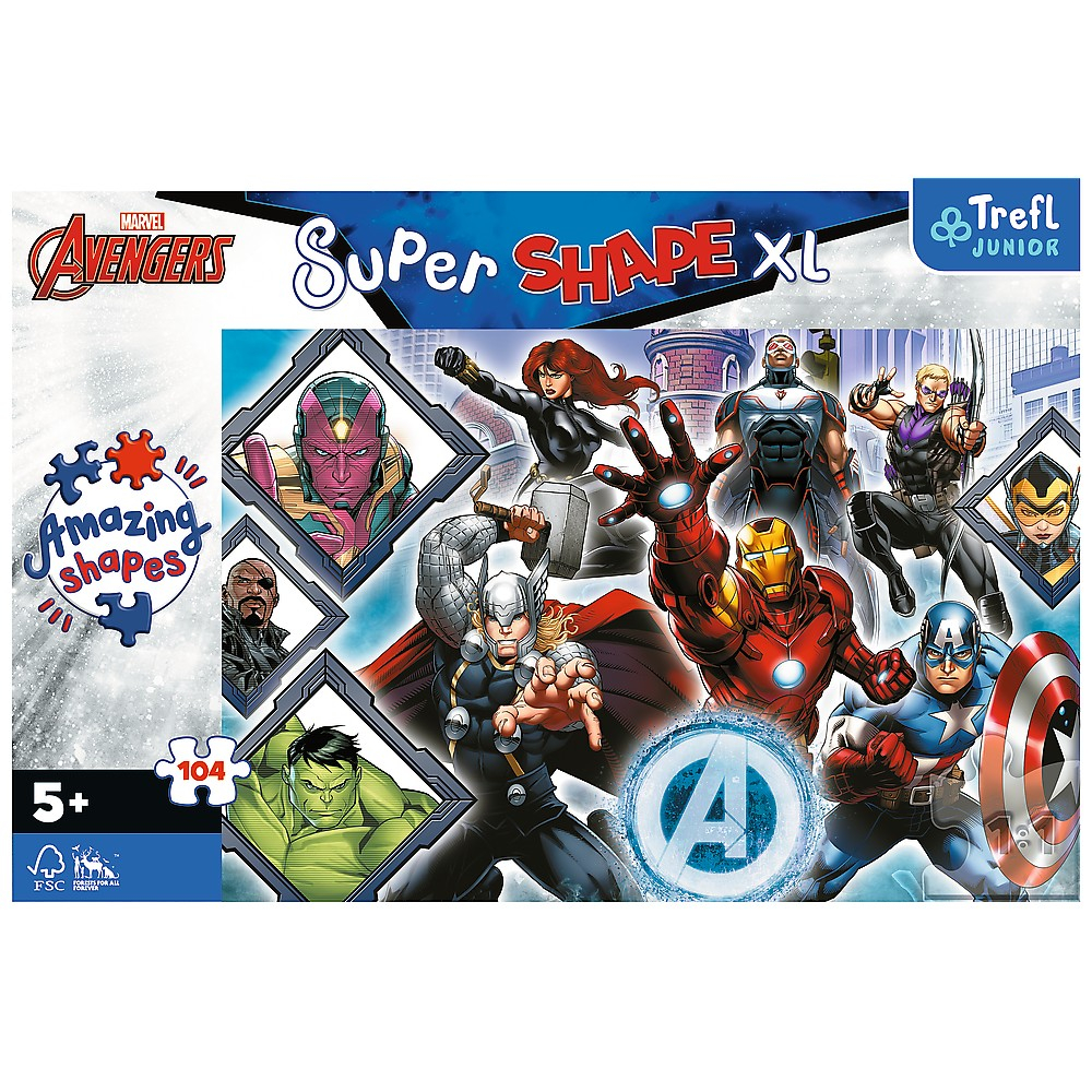 PUZZLE TREFL PRIMO SUPER SHAPE XXL 104 AVENGERS [3]