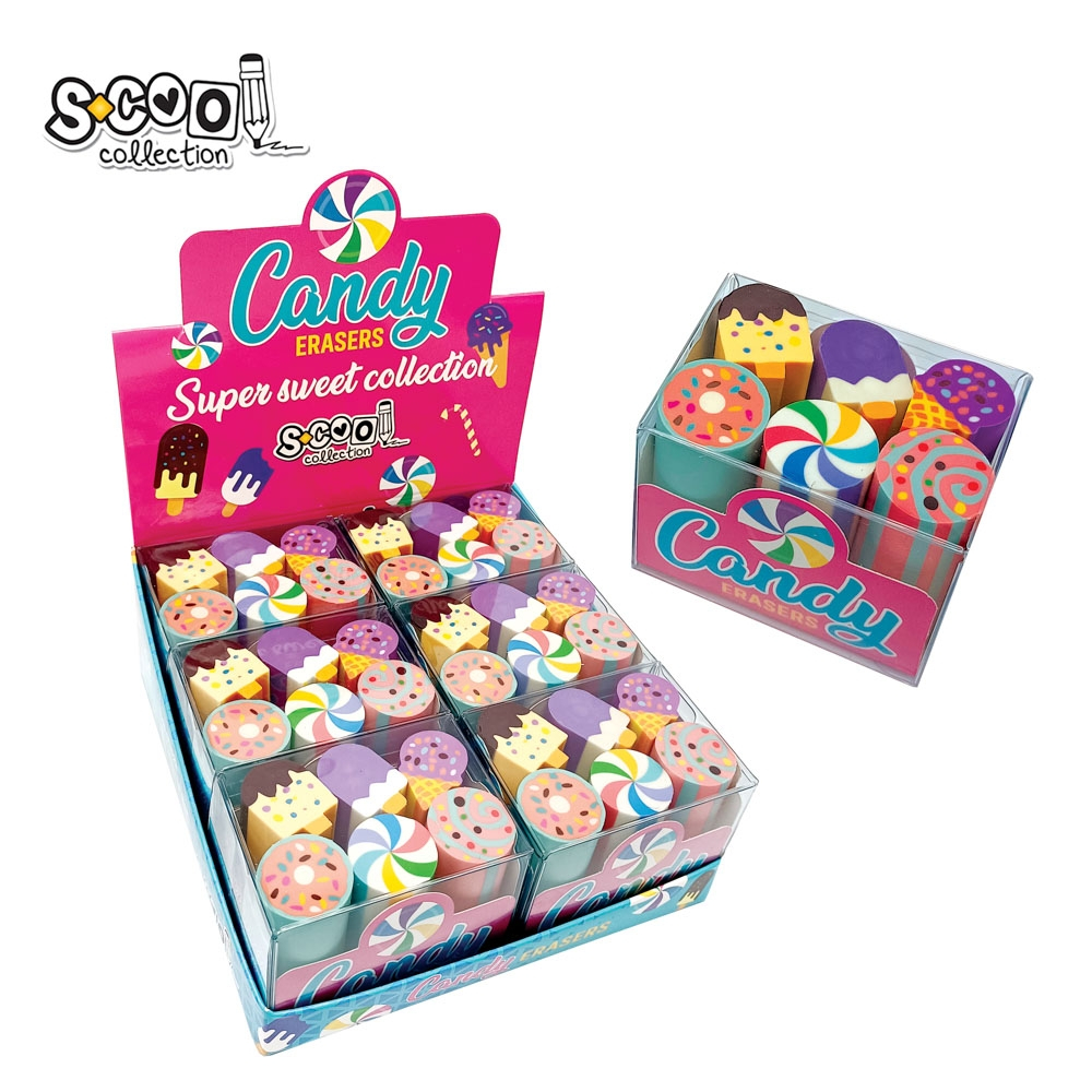 Radiera color 6/set model dulciuri S Cool Collection [1]