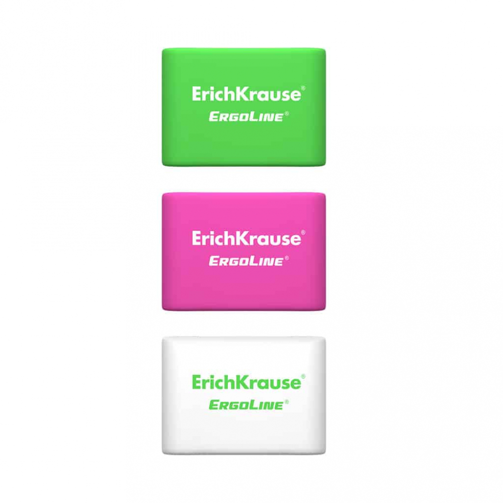 Radiera Erich Krause Ergoline neon diverse culori [3]
