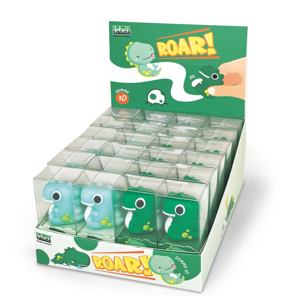Radiera Roar Dinozaur 3D Lebez culori diferite [2]