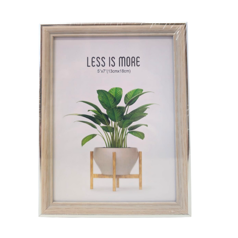 Rama foto 13x18cm aspect lemn cu margini argintii [1]