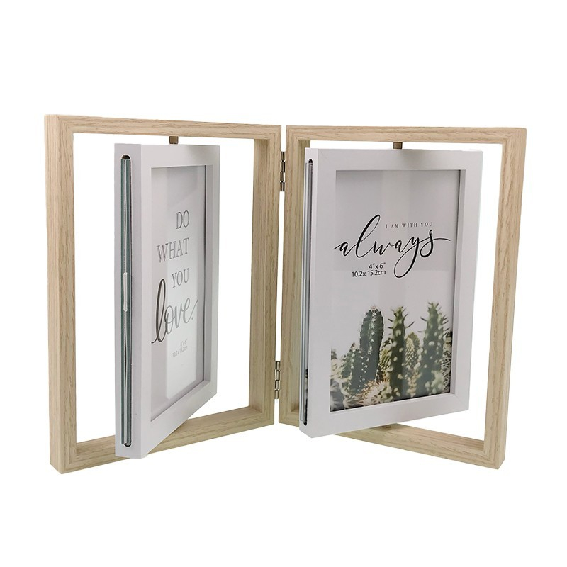 Rama foto dubla rotativa 29x20 cm diverse culori [5]