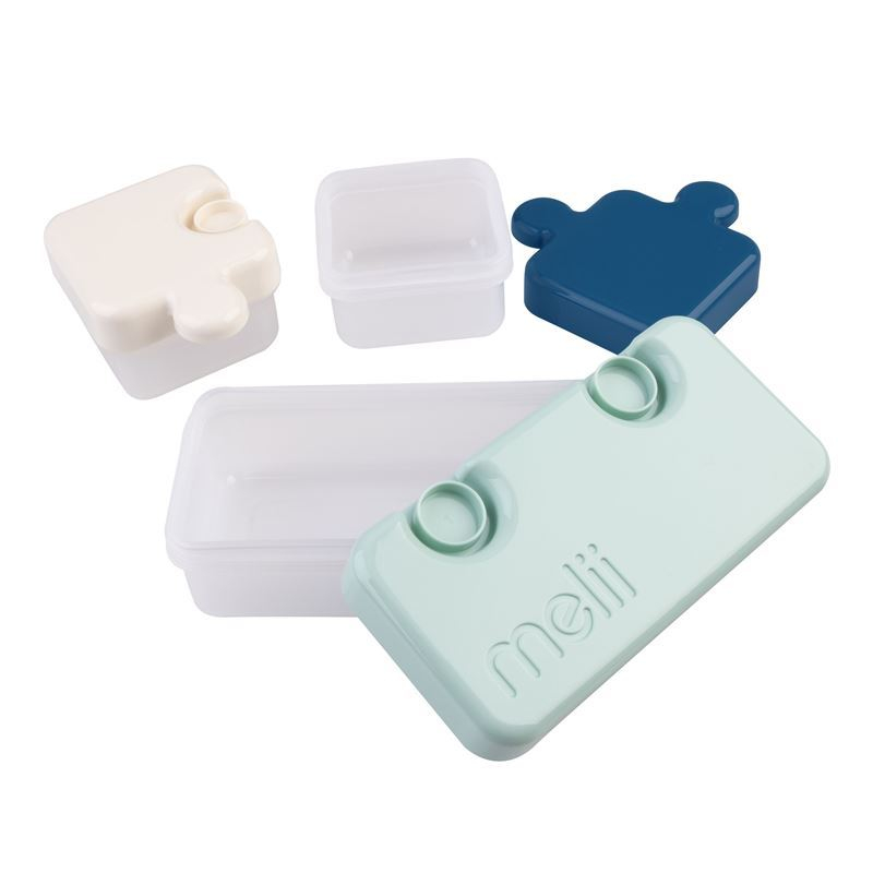 RECIPIENT HRANA BEBE MODEL PUZZLE, MELII LUXE, BLEUMARIN IVOIRE MENTA [5]
