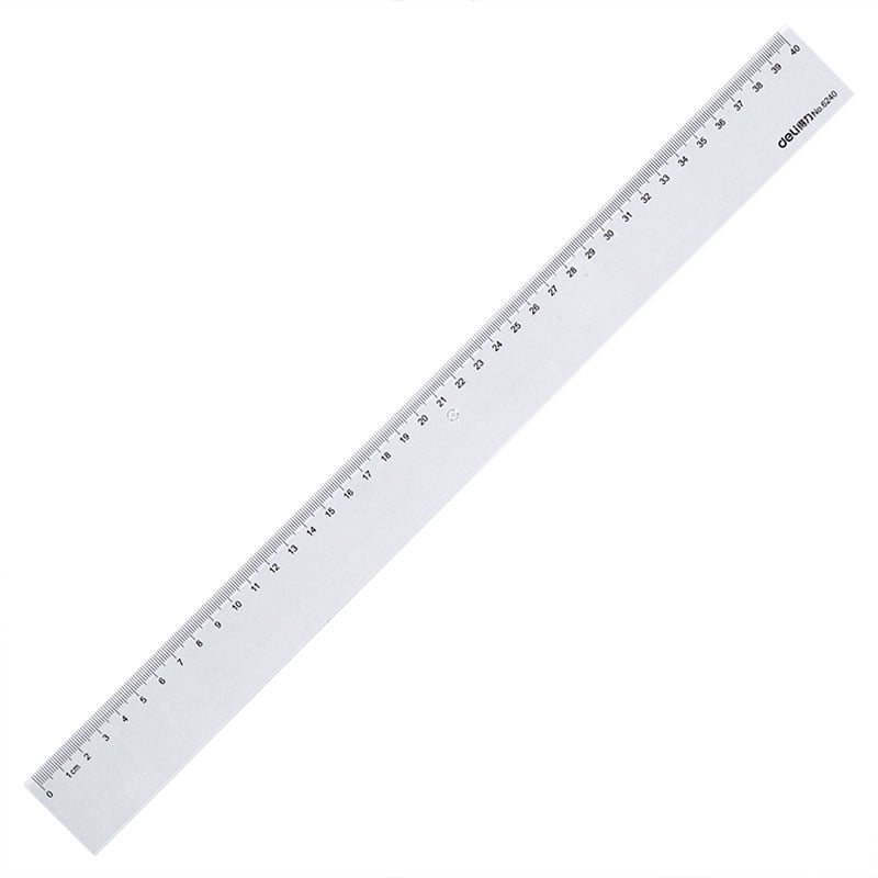 Rigla 40 cm transparenta Deli [1]