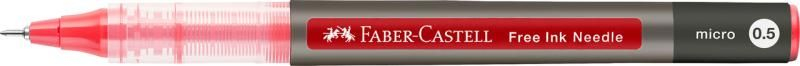 Roller Free Ink Needle Faber-Castell 0.5 mm rosu [3]