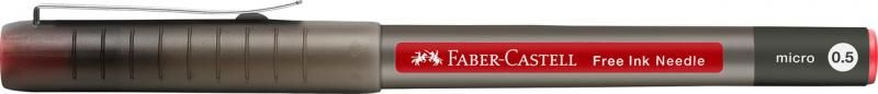 Roller Free Ink Needle Faber-Castell 0.5 mm rosu [2]