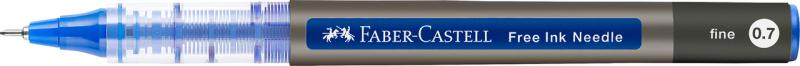 Roller Free Ink Needle Faber-Castell 0.7 mm albastru [3]