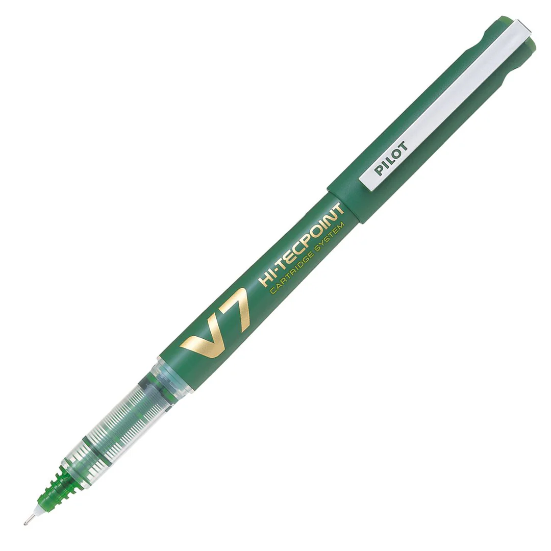 Roller reincarcabil Pilot V7 Hi-Tecpoint 0.4 mm verde [1]