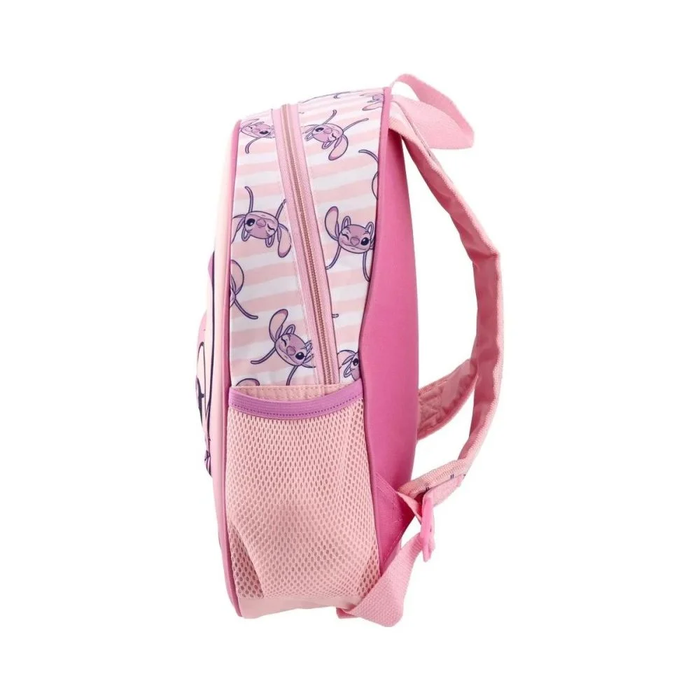 Ghiozdan gradinita Disney Stitch 3D roz 12L [3]