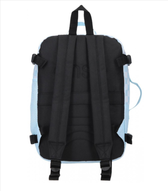 Rucsac calatorie fete Enso Fleur Squares compartiment laptop 28 x 40 x 20 cm albastru [2]