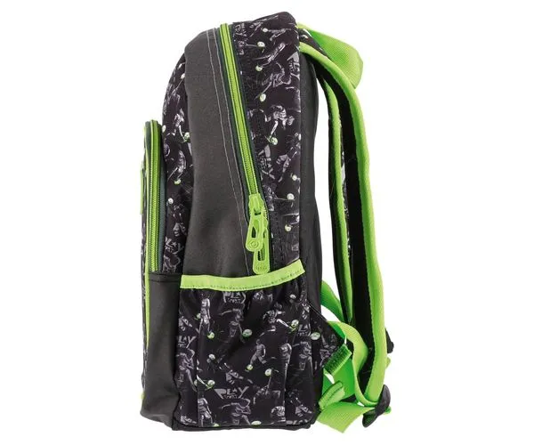 Ghiozdan scolar baieti Play P2 Fotbal 12L Verde [2]