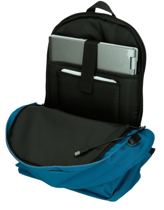 Rucsac laptop Pepe Jeans Aris Evergreen albastru 31 x 44 x 15 cm [2]