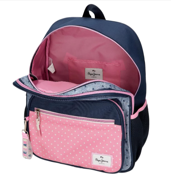 Rucsac scoala fete 2 compartimente Pepe Jeans Noni Denim 30 x 40 x 12 cm [3]