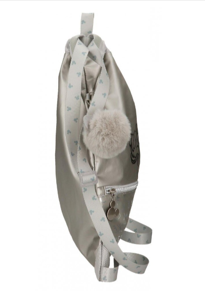 Sac scoala fete Mickey Mouse 100 gri 35 x 46 x 1 cm [2]