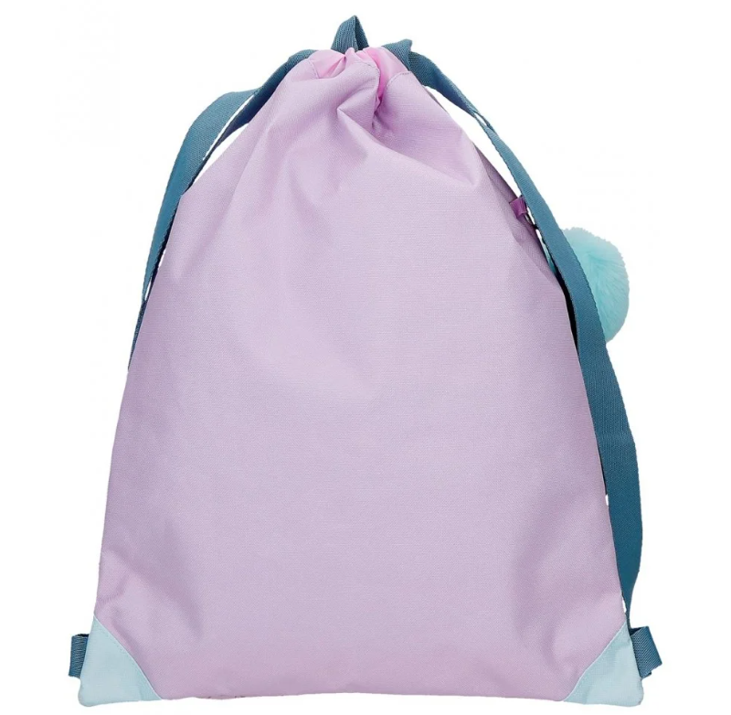 Sac sport Disney Lovely Stitch cu buzunar frontal, lila, 32x42x0,5 cm [3]