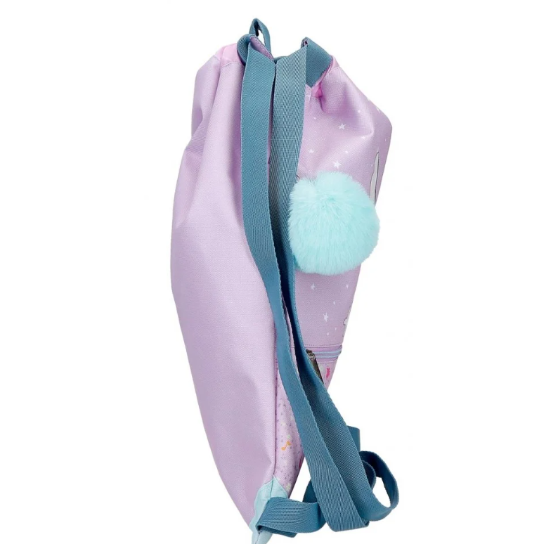 Sac sport Disney Lovely Stitch cu buzunar frontal, lila, 32x42x0,5 cm [2]