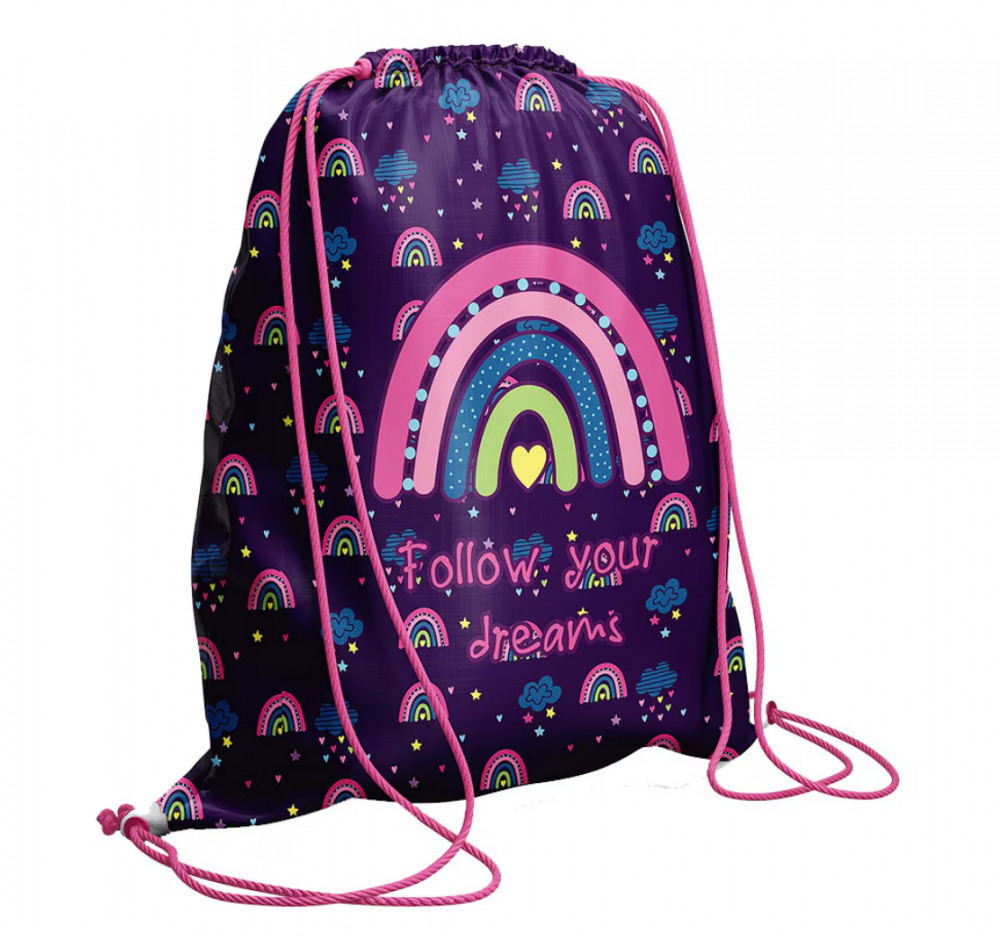 Sac sport Follow your dreams 46cm S-Cool mov fete [1]