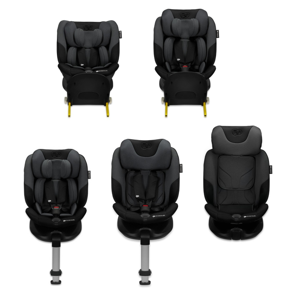 SCAUN AUTO KINDERKRAFT I-FIX, I-SIZE 40-150 CM, GRAPHITE BLACK [5]