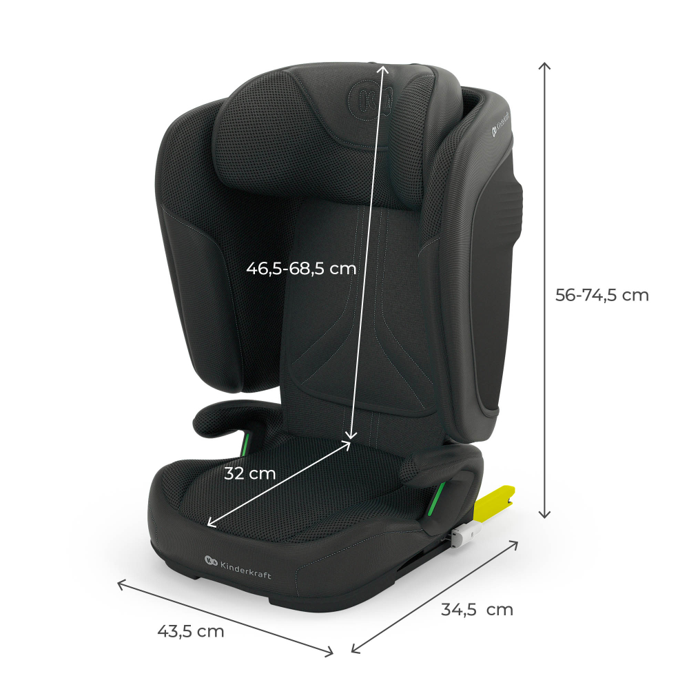 SCAUN AUTO KINDERKRAFT UNITY2 100-150 CM, BLACK [9]