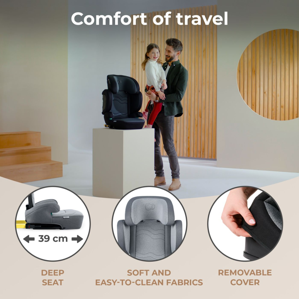 SCAUN AUTO KINDERKRAFT XPAND 2 I-SIZE 100-150 CM, ROCKET GREY [5]