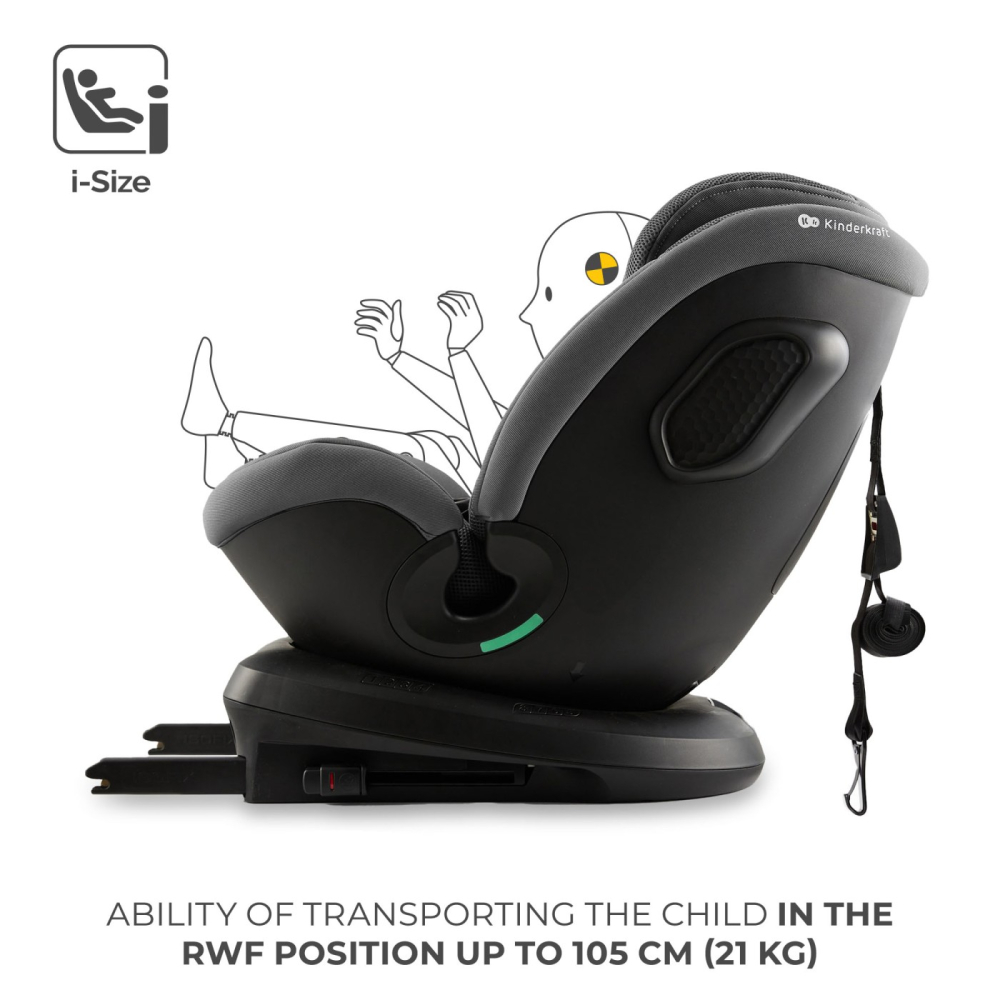 SCAUN AUTO KINDERKRAFT XPEDITION 3 I-SIZE 40-150 CM, GREY [3]