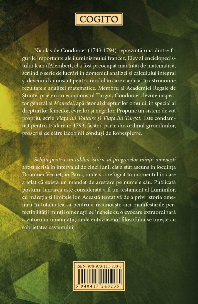 Schita pentru un tablou istoric al progreselor mintii omenesti - Nicolas De Condorcet [3]