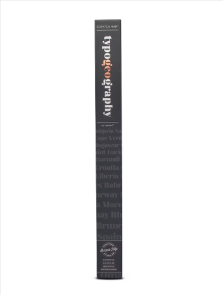 Harta de perete Luckies razuibila Typogeography 82.5 x 59.4 cm [3]