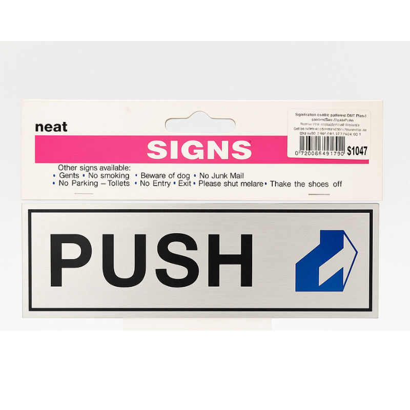 Semnalizare carton plastifiat cnx Push [1]