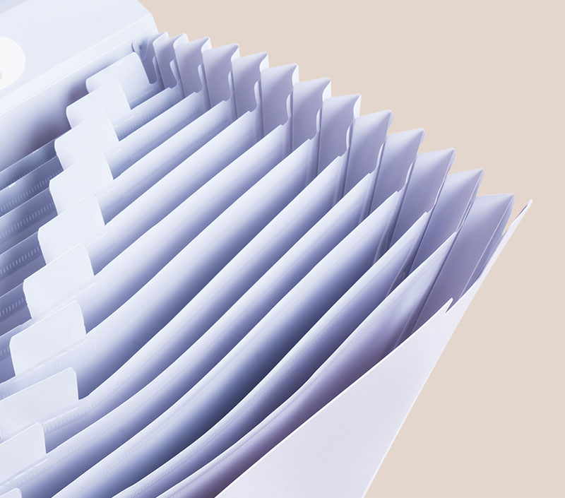 Servieta plastic cu maner 13 compartimente culori macarons Deli [4]