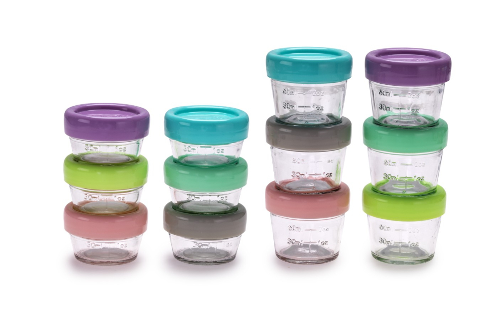 SET 12 RECIPIENT STICLA PENTRU HRANA BEBE, MELII, 6*59 ML + 6*118 ML [3]