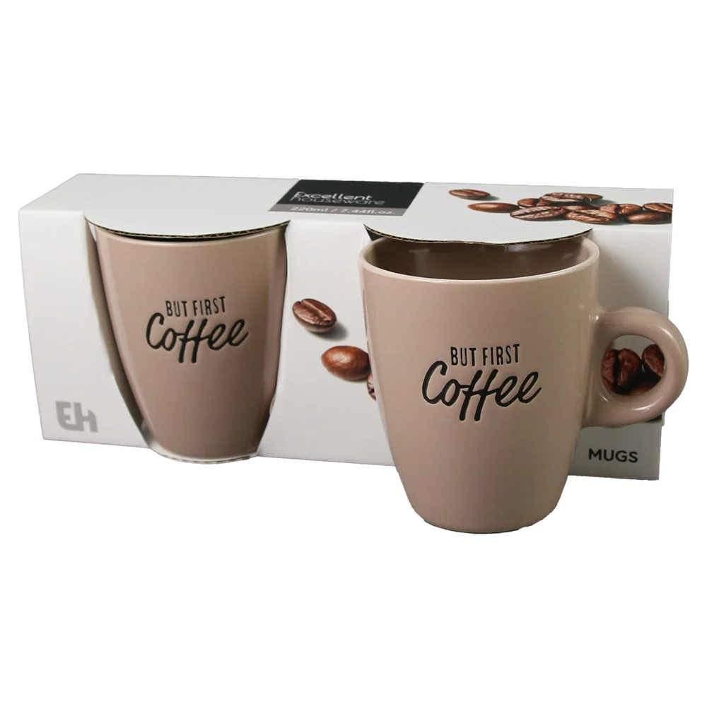 Set 2 cani ceramica Coffee 220 ml Excellent Houseware diverse culori [4]
