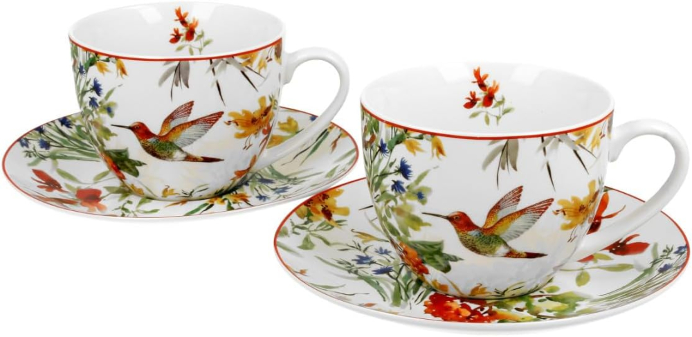 Set 2 cesti cu farfurii din portelan 270 ml Linnea [2]